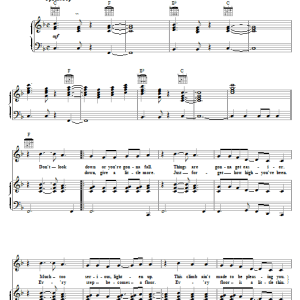 Neil Diamond Don't Look Down Musik Noten - Piano, Vocal & Guitar Chords - 19989-0