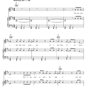 Neil Diamond Dry Your Eyes Musik Noten - Piano, Vocal & Guitar Chords - 114813-0