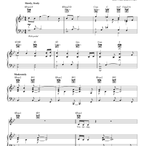 Neil Diamond Yesterday Musik Noten - Piano, Vocal & Guitar Chords - 87652-0