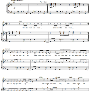 Nelly featuring Christina Aguilera Tilt Ya Head Back Musik Noten - Piano, Vocal & Guitar Chords - 50719-0