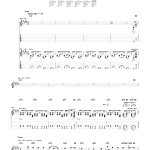 New Found Glory Doubt Full Musik Noten - Guitar Tab - 29012-0