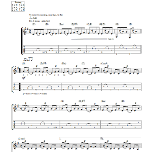 Newton Faulkner Cheltenham (Interlude) Musik Noten - Guitar Tab - 48917-0