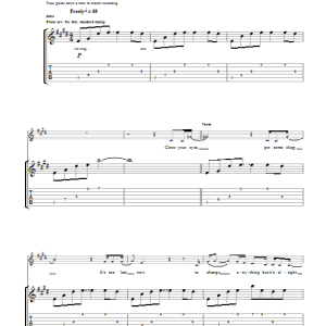 Newton Faulkner Lullaby Musik Noten - Guitar Tab - 40711-0