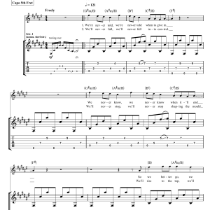 Newton Faulkner Sugar In The Snow Musik Noten - Guitar Tab - 114853-0