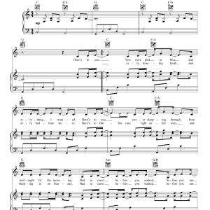 Nichole Nordeman Slow Down Musik Noten - Piano, Vocal & Guitar Chords - 170471-0