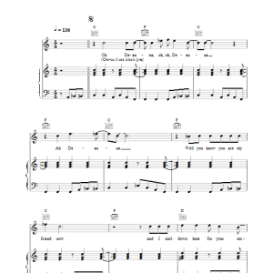 Nick Cave Deanna Musik Noten - Piano, Vocal & Guitar Chords - 18440-0