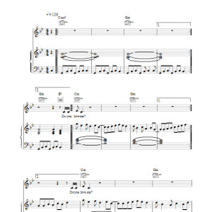 Nick Cave Do You Love Me? Musik Noten - Piano, Vocal & Guitar Chords - 18441-0