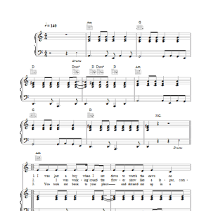 Nick Cave Nature Boy Musik Noten - Piano, Vocal & Guitar Chords - 29685-0