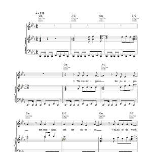 Nick Cave There She Goes (My Beautiful World) Musik Noten - Piano, Vocal & Guitar Chords - 29691-0