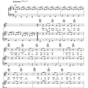 Nick Jonas & The Administration Last Time Around Musik Noten - Piano, Vocal & Guitar Chords - 74855-0
