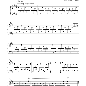 Nico Muhly Short Stuff Musik Noten - Piano Solo - 120982-0