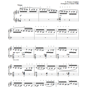 Nicolay Rimsky-Korsakov The Flight Of The Bumblebee (from The Tale Of Tsar Saltan) Musik Noten - Piano Solo - 36220-0