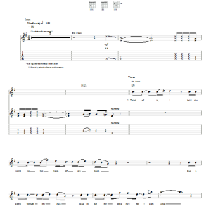 Night Ranger The Secret Of My Success Musik Noten - Guitar Tab - 64775-0