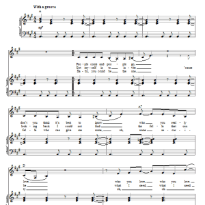 Nikki Yanofsky Try Try Try Musik Noten - Piano & Vocal - 79950-0