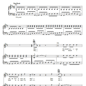 Nikko Don't Tell Me Musik Noten - Piano, Vocal & Guitar Chords - 70056-0