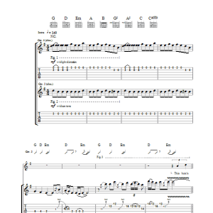 Nils Lofgren Keith Don't Go Musik Noten - Guitar Tab - 33216-0