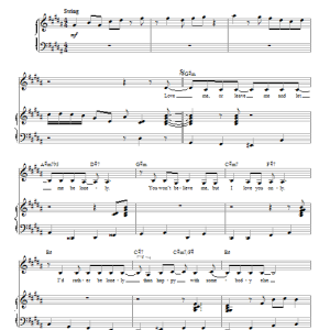 Nina Simone Love Me Or Leave Me Musik Noten - Piano & Vocal - 154696-0