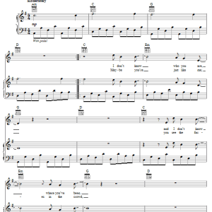 Nine Black Alps Pocket Full Of Stars Musik Noten - Piano, Vocal & Guitar Chords - 62390-0
