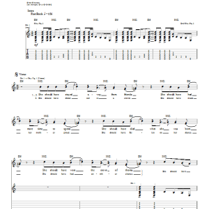 Nirvana Been A Son Musik Noten - Guitar Tab - 23126-0
