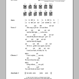Nirvana Spank Through Musik Noten - Guitar Chords/Lyrics - 78393-0