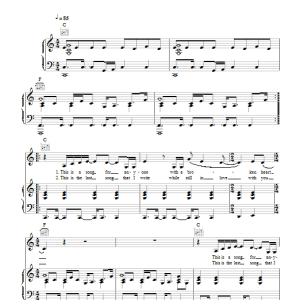 Noah And The Whale Blue Skies Musik Noten - Piano, Vocal & Guitar Chords - 48844-0
