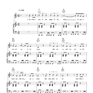 Noah And The Whale Shape Of My Heart Musik Noten - Piano, Vocal & Guitar Chords - 43630-0