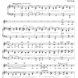Noel Coward Don't Put Your Daughter On The Stage, Mrs. Worthington Musik Noten - Piano & Vocal - 76036-0