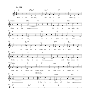 Noel Gay Only A Glass Of Champagne Musik Noten - Lead Sheet / Fake Book - 108170-0