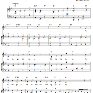 Noel Gay The Sun Has Got His Hat On (He's Coming Out Today) Musik Noten - Piano & Vocal - 74434-0