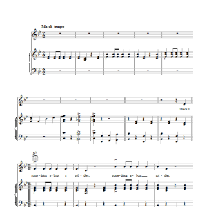 Noel Gay There's Something About A Soldier Musik Noten - Piano, Vocal & Guitar Chords - 41662-0