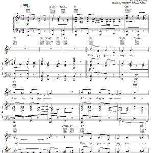 Nora Bayes How 'Ya Gonna Keep 'em Down On The Farm? (After They've Seen Paree) Musik Noten - Piano, Vocal & Guitar Chords - 16657-0
