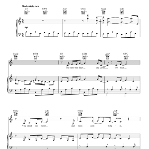 Norah Jones Shoot The Moon Musik Noten - Piano, Vocal & Guitar Chords - 21444-0
