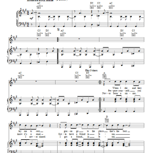 Norman Greenbaum Spirit In The Sky Musik Noten - Piano, Vocal & Guitar Chords - 85244-0