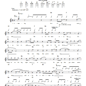 O.A.R. Delicate Few Musik Noten - Guitar Tab - 54980-0