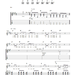 Oasis Ain't Got Nothin' Musik Noten - Guitar Tab - 43283-0