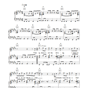 Oasis Cloudburst Musik Noten - Piano, Vocal & Guitar Chords - 32613-0