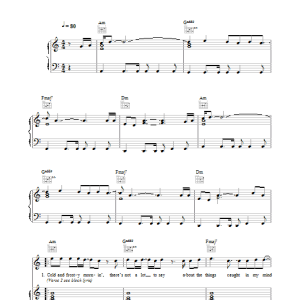 Oasis Don't Go Away Musik Noten - Piano, Vocal & Guitar Chords - 32614-0