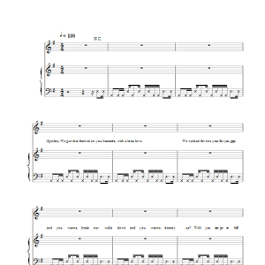 Oasis F***in' In The Bushes Musik Noten - Piano, Vocal & Guitar Chords - 14755-0