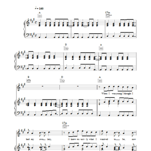 Oasis Fade Away Musik Noten - Piano, Vocal & Guitar Chords - 32617-0