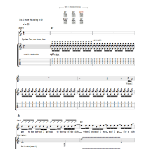 Oasis Helter Skelter Musik Noten - Guitar Tab - 36553-0