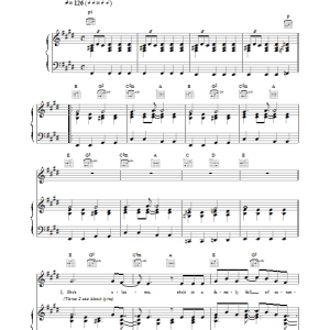Oasis She's Electric Musik Noten - Piano, Vocal & Guitar Chords - 14801-0