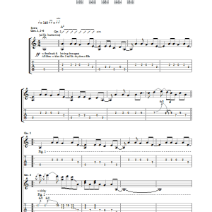 Oasis The Swamp Song Musik Noten - Guitar Tab - 32722-0