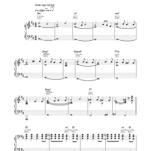 Oasis Turn Up The Sun Musik Noten - Piano, Vocal & Guitar Chords - 33392-0
