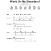 Oasis Who Put The Weight Of The World On My Shoulders? Musik Noten - Guitar Chords/Lyrics - 41680-0