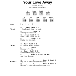 Oasis You've Got To Hide Your Love Away Musik Noten - Guitar Chords/Lyrics - 41704-0