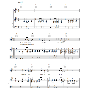 Ocean Colour Scene Chelsea Walk Musik Noten - Piano, Vocal & Guitar Chords - 18766-0