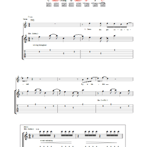 Ocean Colour Scene Jane She Got Excavated Musik Noten - Guitar Tab - 36917-0