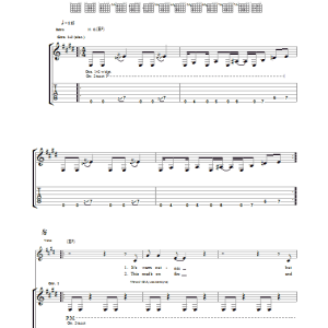 Ocean Colour Scene July Musik Noten - Guitar Tab - 36938-0