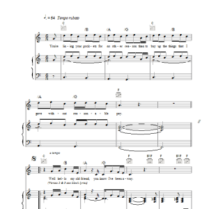Ocean Colour Scene Lining Your Pockets Musik Noten - Piano, Vocal & Guitar Chords - 15154-0