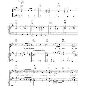Ocean Colour Scene Outside Of A Circle Musik Noten - Piano, Vocal & Guitar Chords - 18770-0